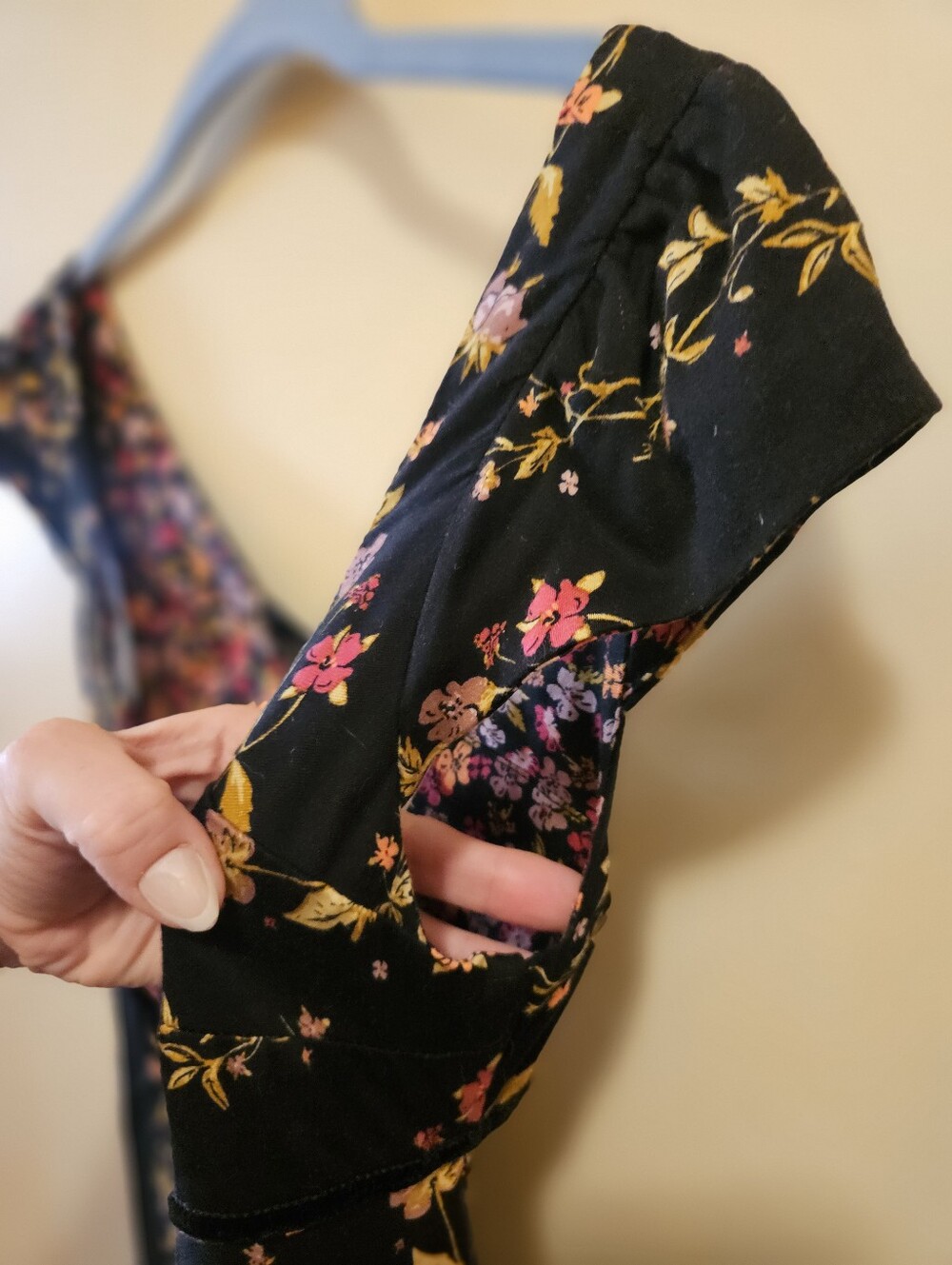 Free People Black Floral Fit & Flare Mini Dress | XS | Boho Cottagecore Fairycor - Picture 15 of 16